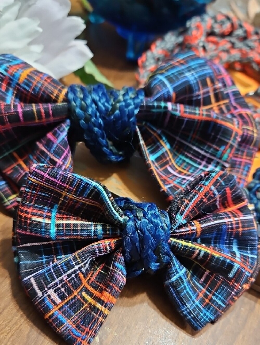 Hand Crafted By @CHIWADDLES Quality Dog Collars, Leashes, Bow Ties&Flowers NEW - Picture 4 of 14